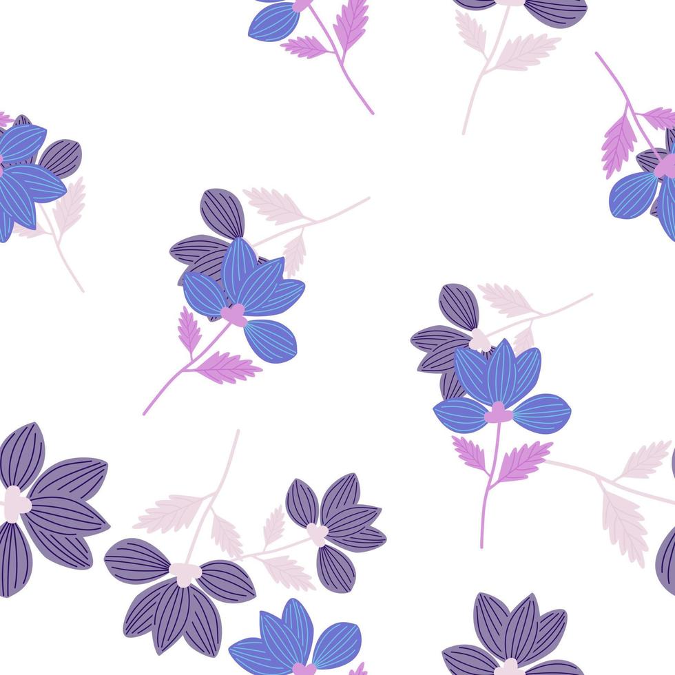 elegant gestileerde bloem naadloos patroon. abstract bloemen achtergrond. wijnoogst botanisch illustratie. vector
