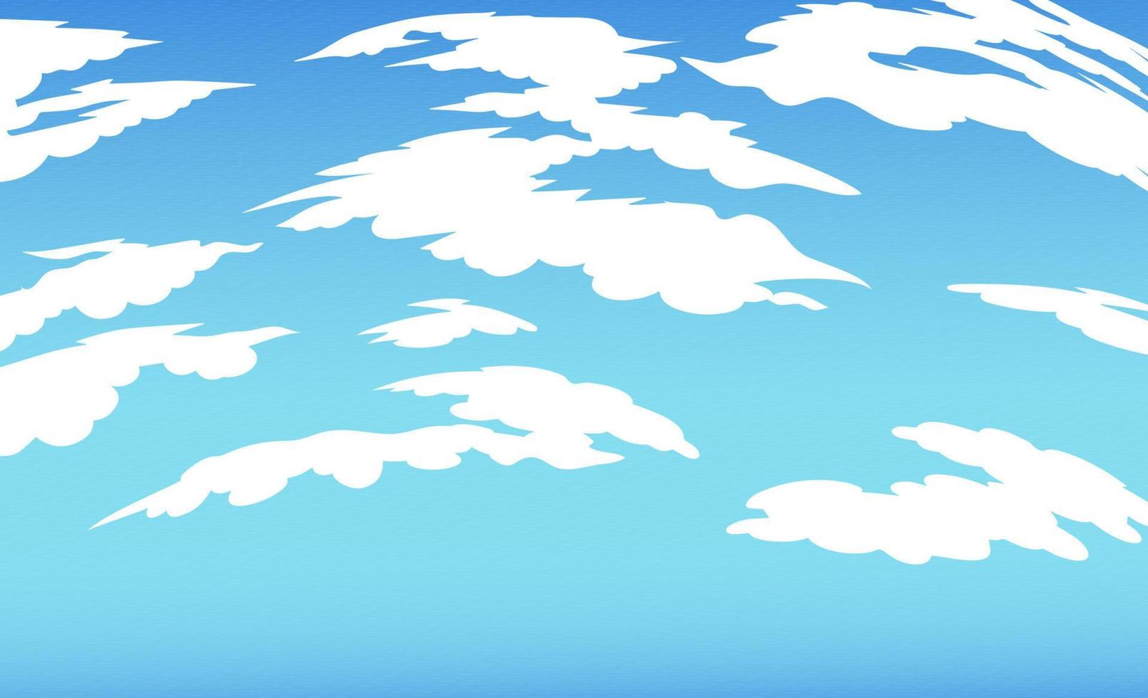 blauwe hemelachtergrond met wolken. vector