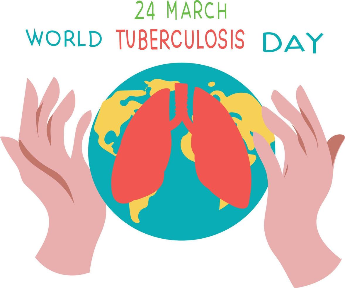 wereld tuberculose dag vector illustratie.