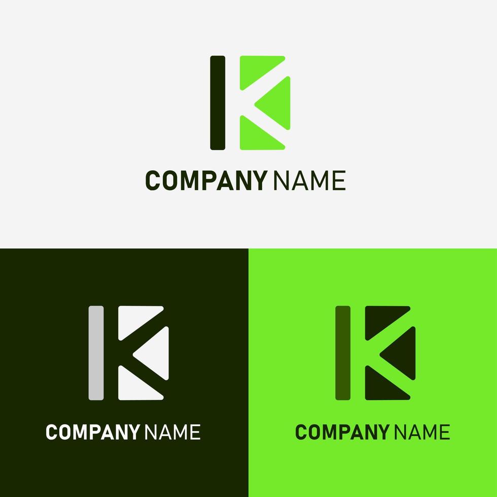 bevallig brief k logo. met een schoon en professioneel stijl dat pakken uw bedrijf vector
