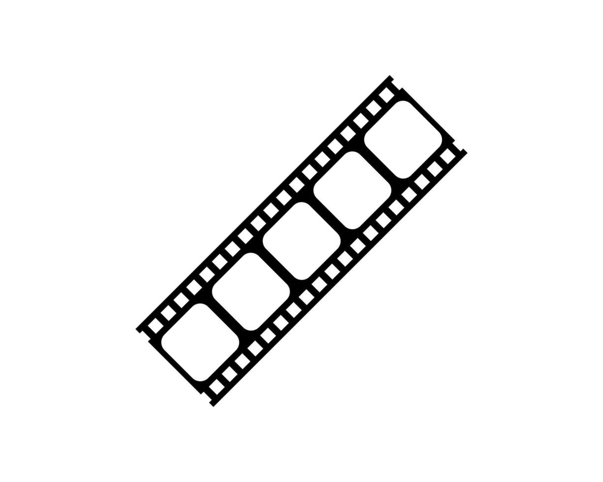 silhouet van de filmstrip voor kunst illustratie, film poster, appjes, website, pictogram of grafisch ontwerp element. vector illustratie