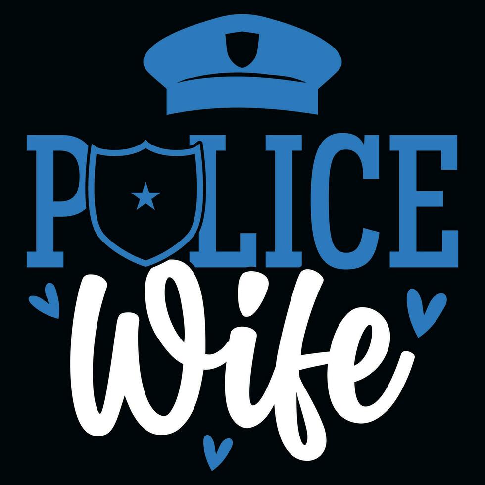 Politie vrouw t-shirt ontwerp vector