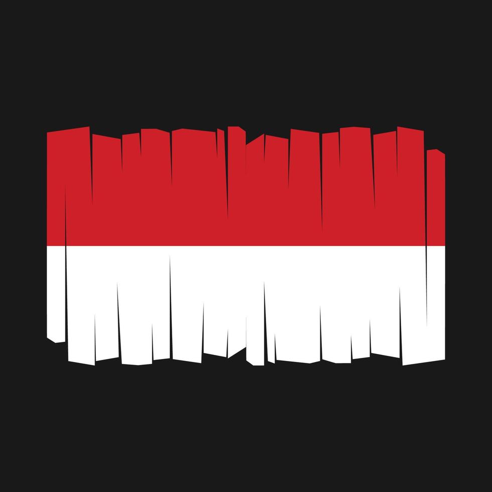 vlag van monaco vector