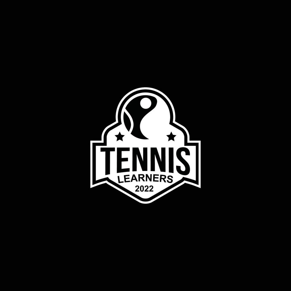 tennis logo ontwerp vector