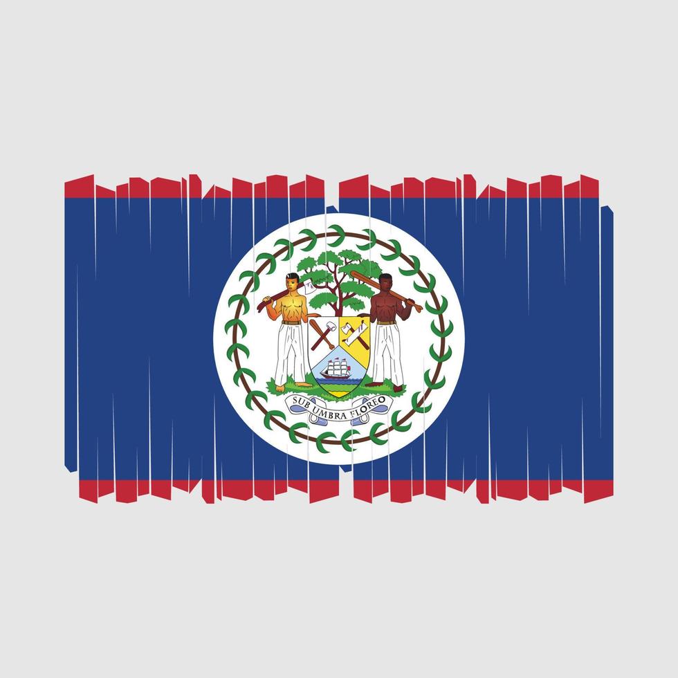 Belize vlag borstel vector