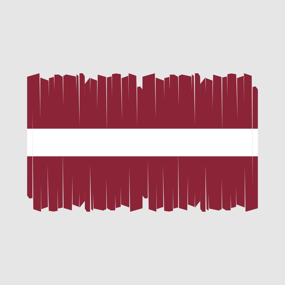 Letland vlag borstel vector