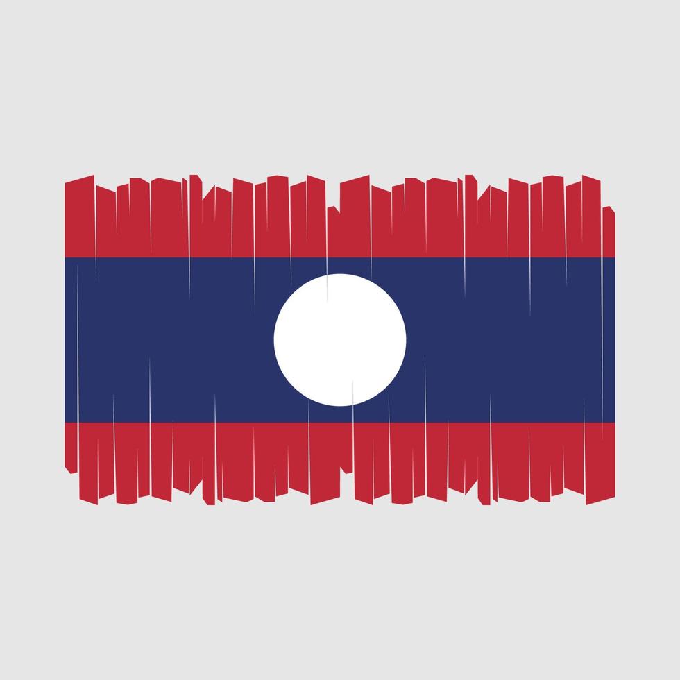 Laos vlag borstel vector