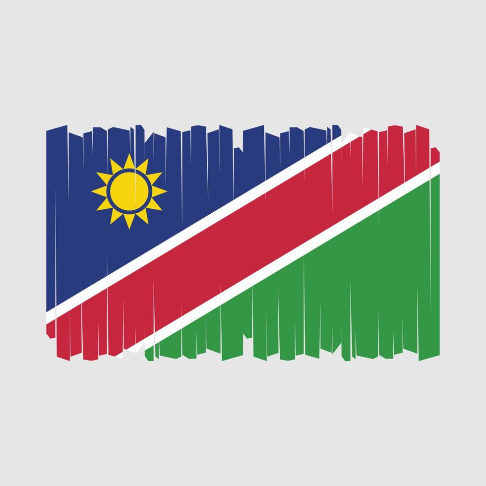 Namibië vlag borstel vector