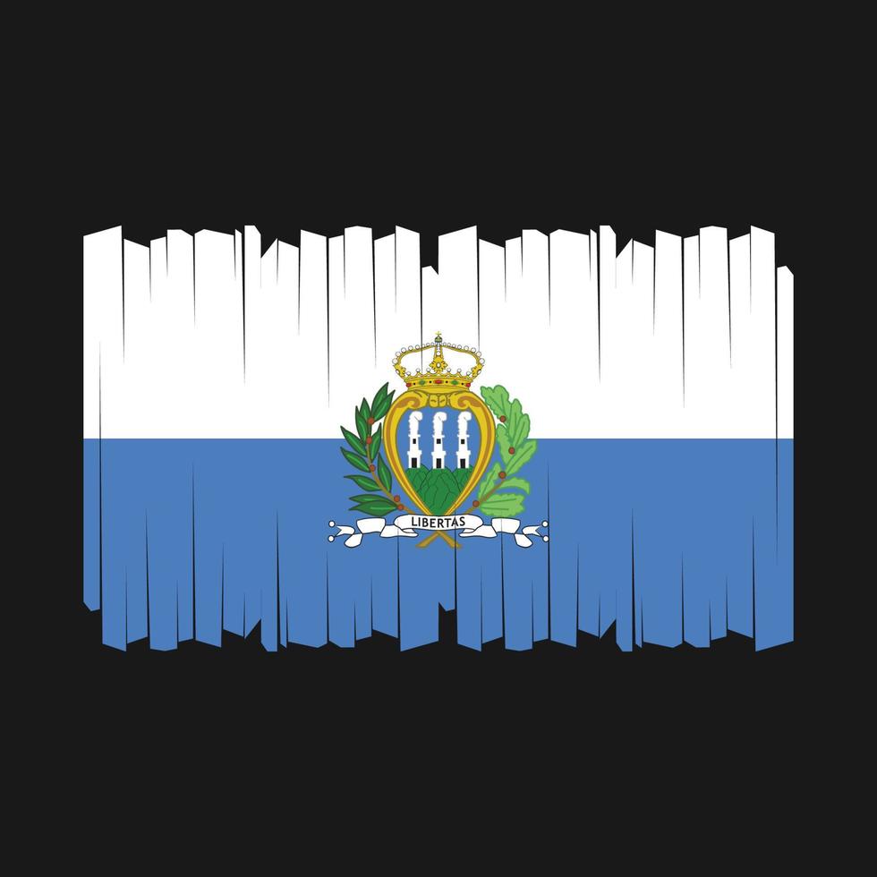 san marino vlag borstel vector