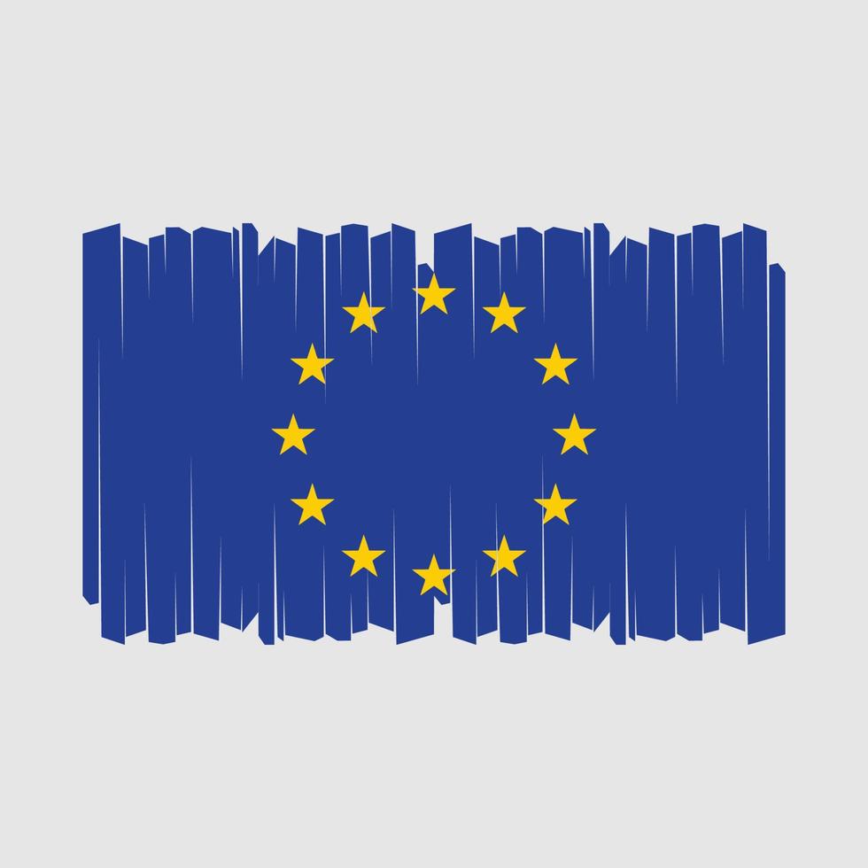 Europese vlag borstel vector