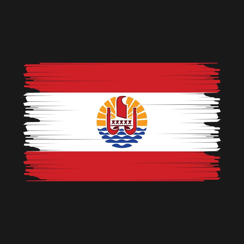 Frans Polynesië vlag illustratie vector