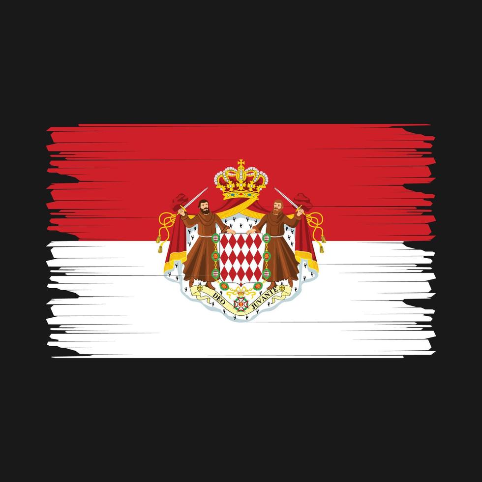 vlag van monaco vector