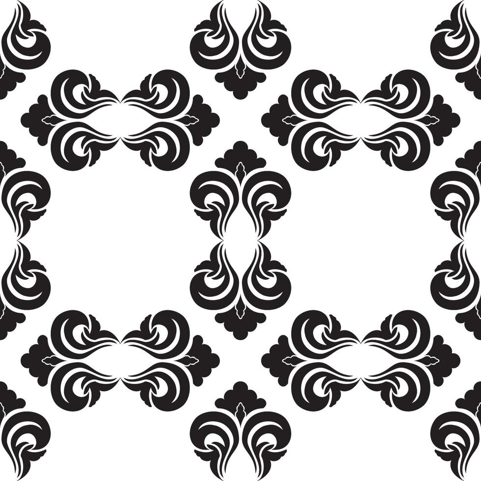naadloze vector decoratief patroon in zwarte kleur met lege ruiten op een witte achtergrond.