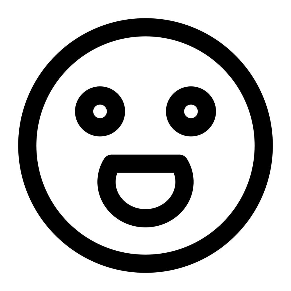 geweldig gelaats uitdrukking schets icoon van emoticon vector