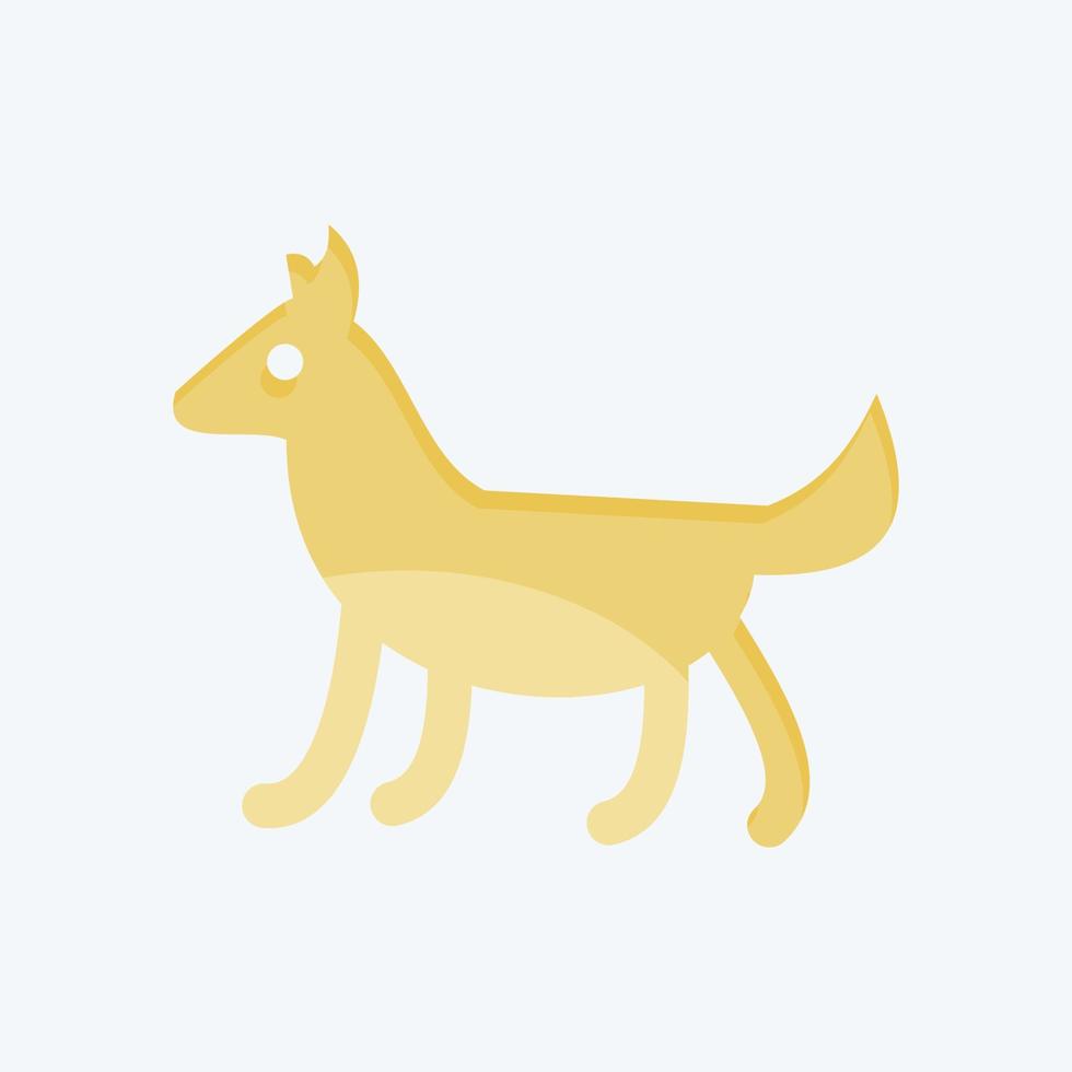 icoon hond. verwant naar huiselijk dieren symbool. gemakkelijk ontwerp bewerkbaar. gemakkelijk illustratie vector