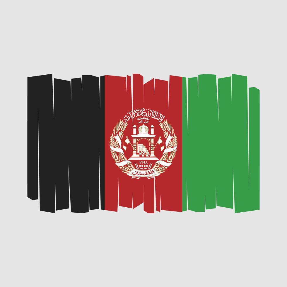 vlag van afghanistan vector