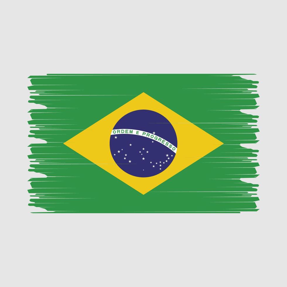 braziliaanse vlag illustratie vector