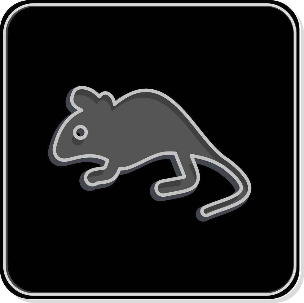icoon muis. verwant naar huiselijk dieren symbool. gemakkelijk ontwerp bewerkbaar. gemakkelijk illustratie vector