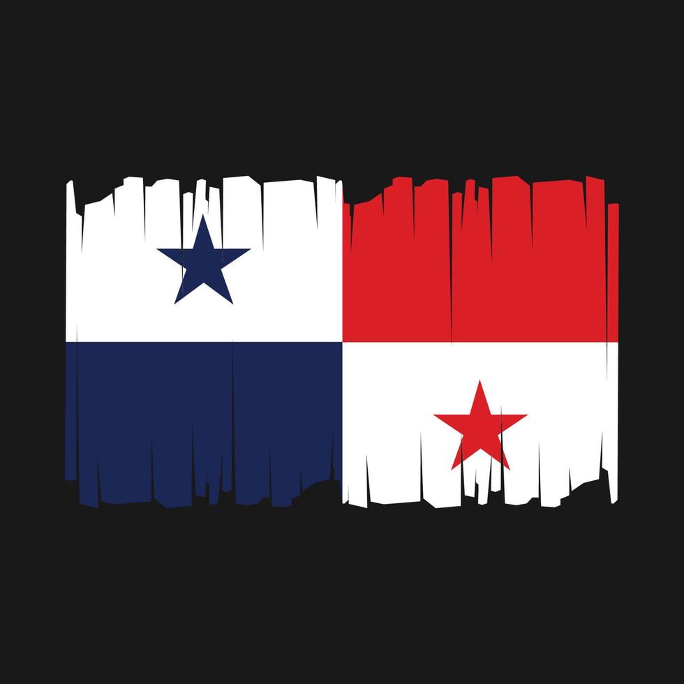 Panama vlag vector illustratie