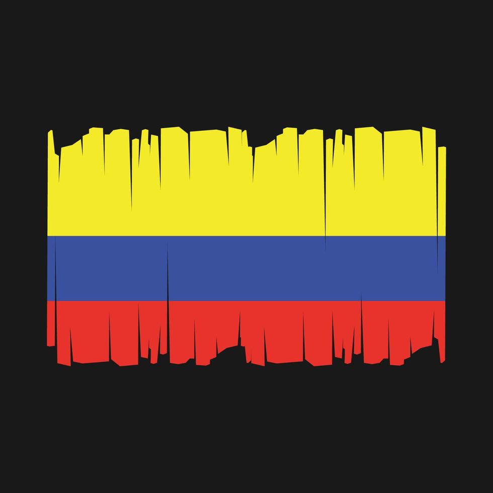 Colombia vlag vector illustratie