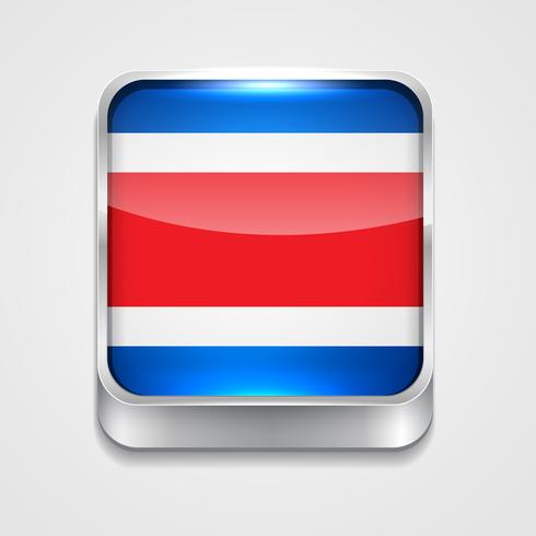 vlag van Costa Rica vector