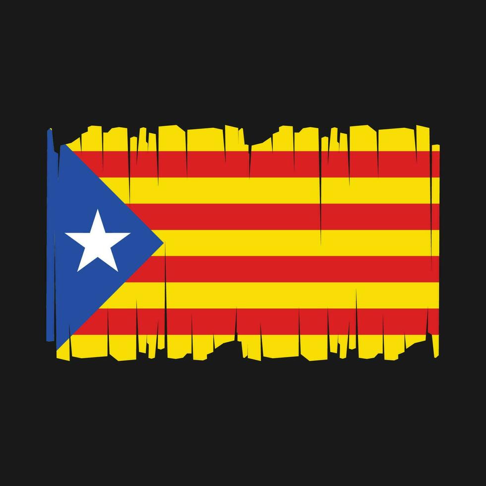 Catalonië vlag vector illustratie