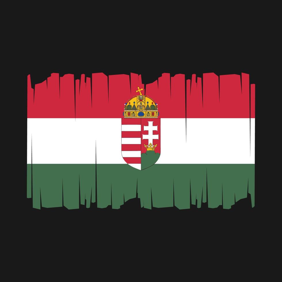 Hongarije vlag vector illustratie