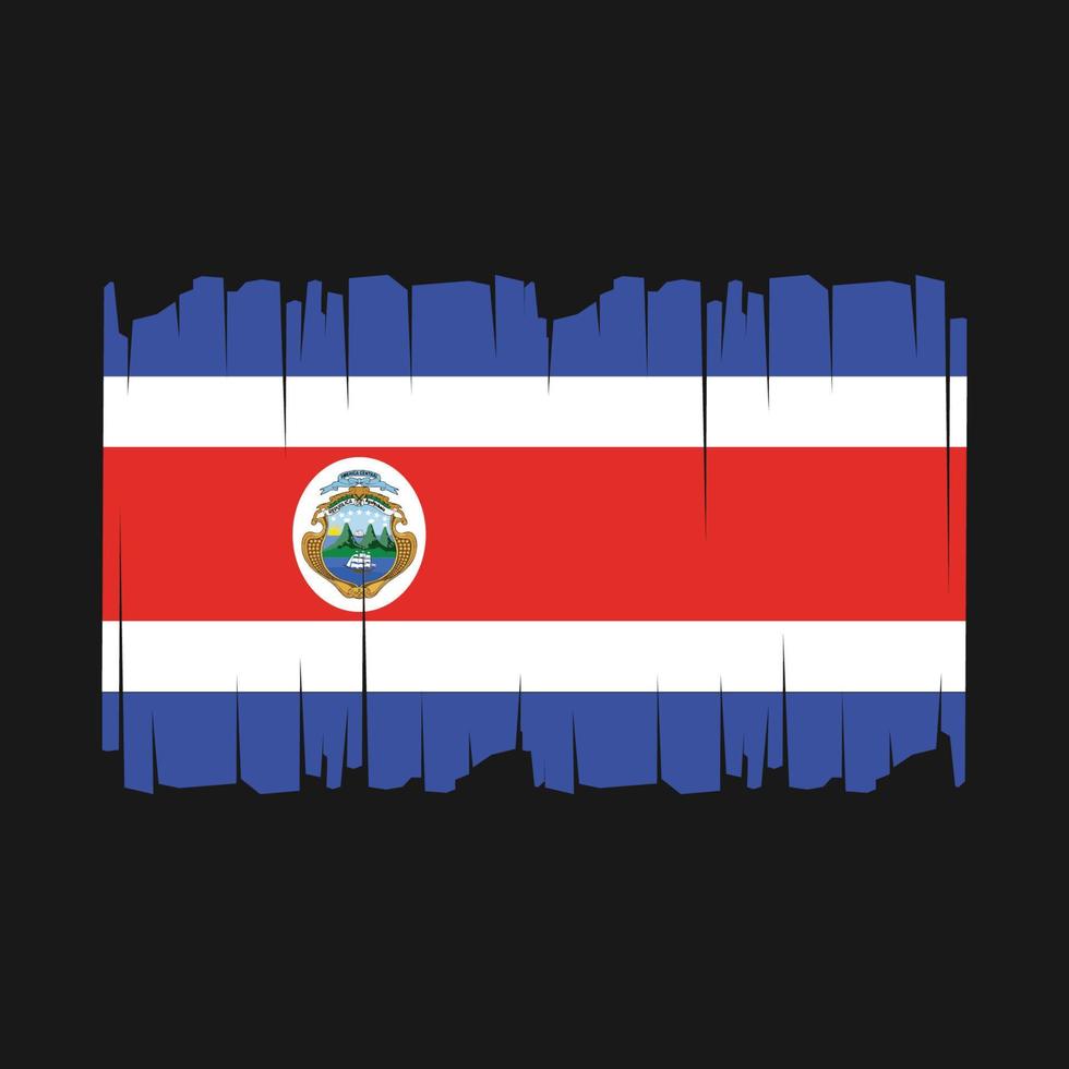 costa rica vlag vector illustratie