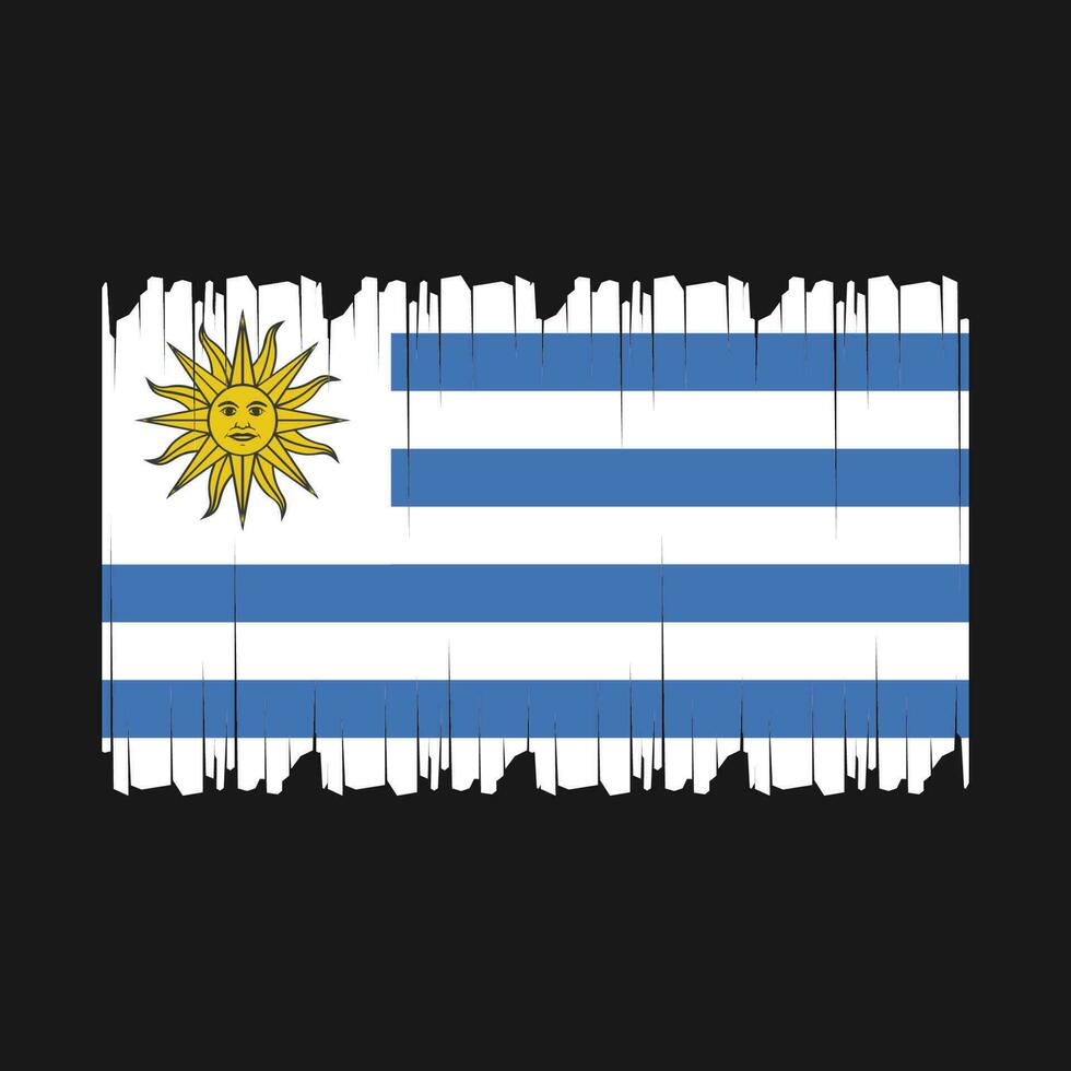 Uruguay vlag vector illustratie