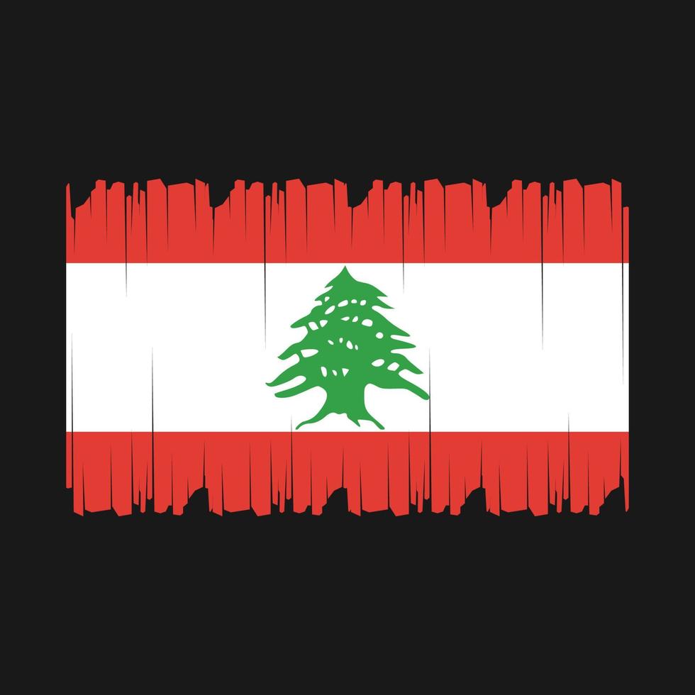 Libanon vlag vector illustratie