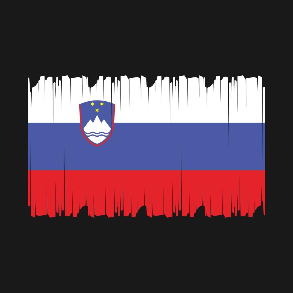 Slovenië vlag vector illustratie