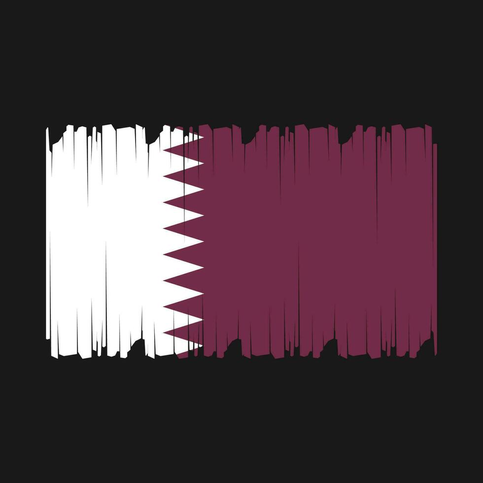 qatar vlag vector illustratie