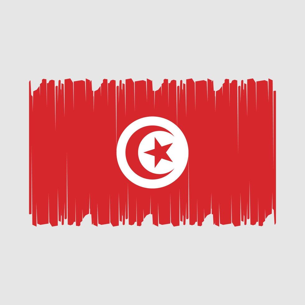 Tunesië vlag vector illustratie