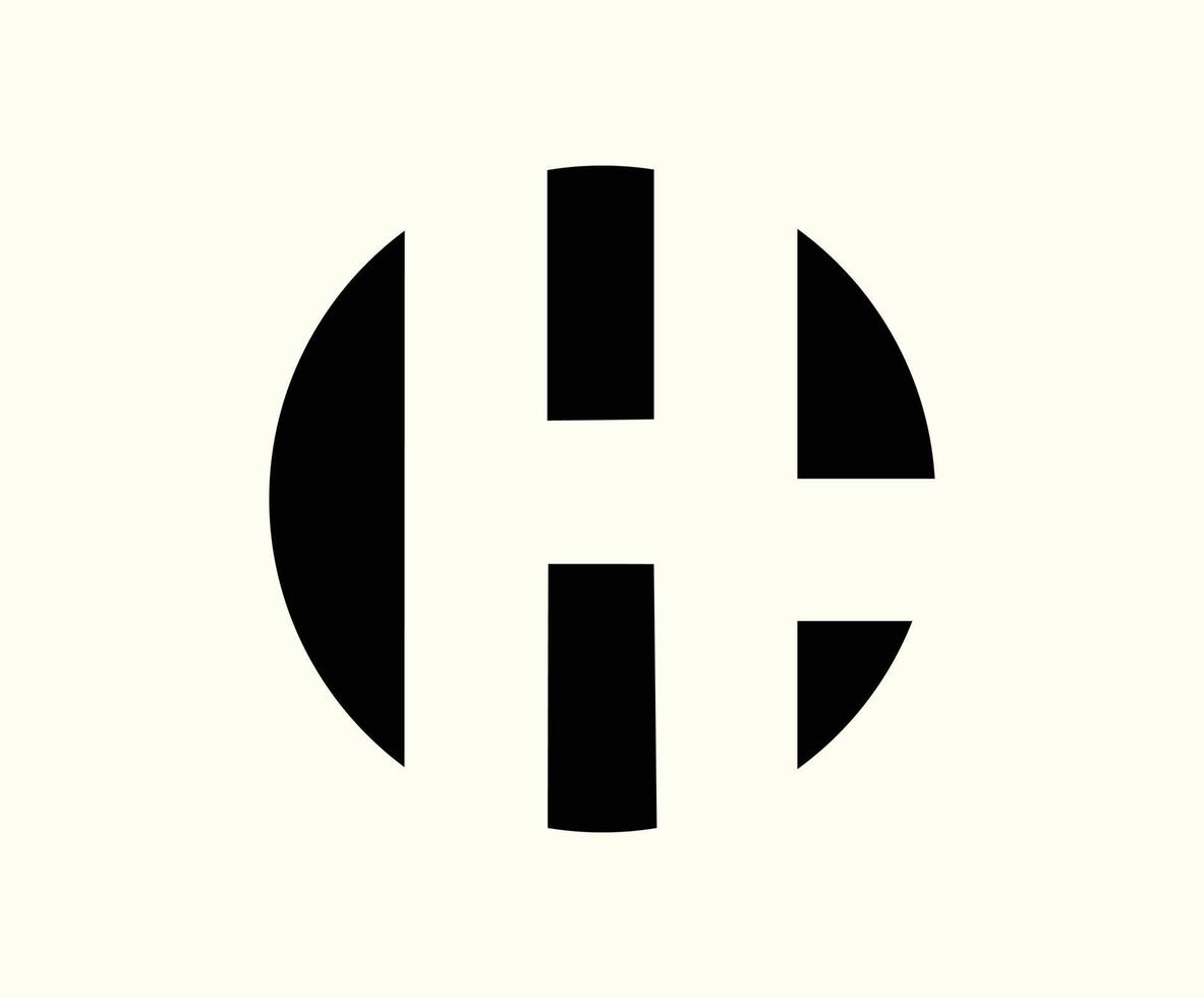 gh brief logo voor uw bedrijf vector