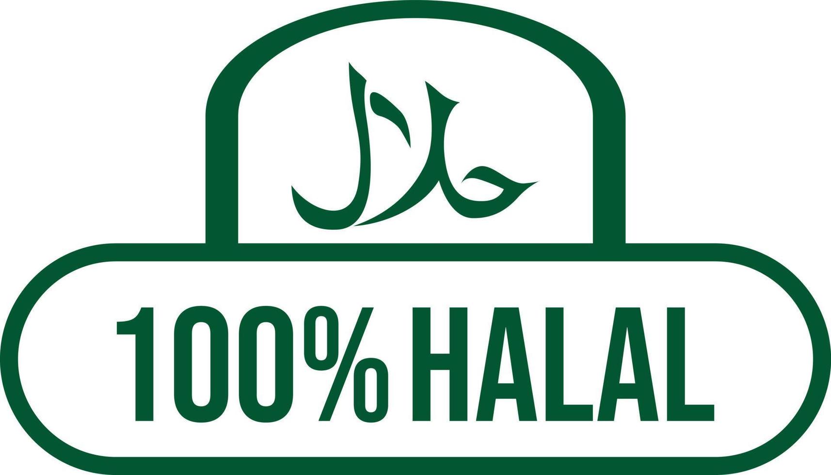 halal logo vector insigne beeld illustraties