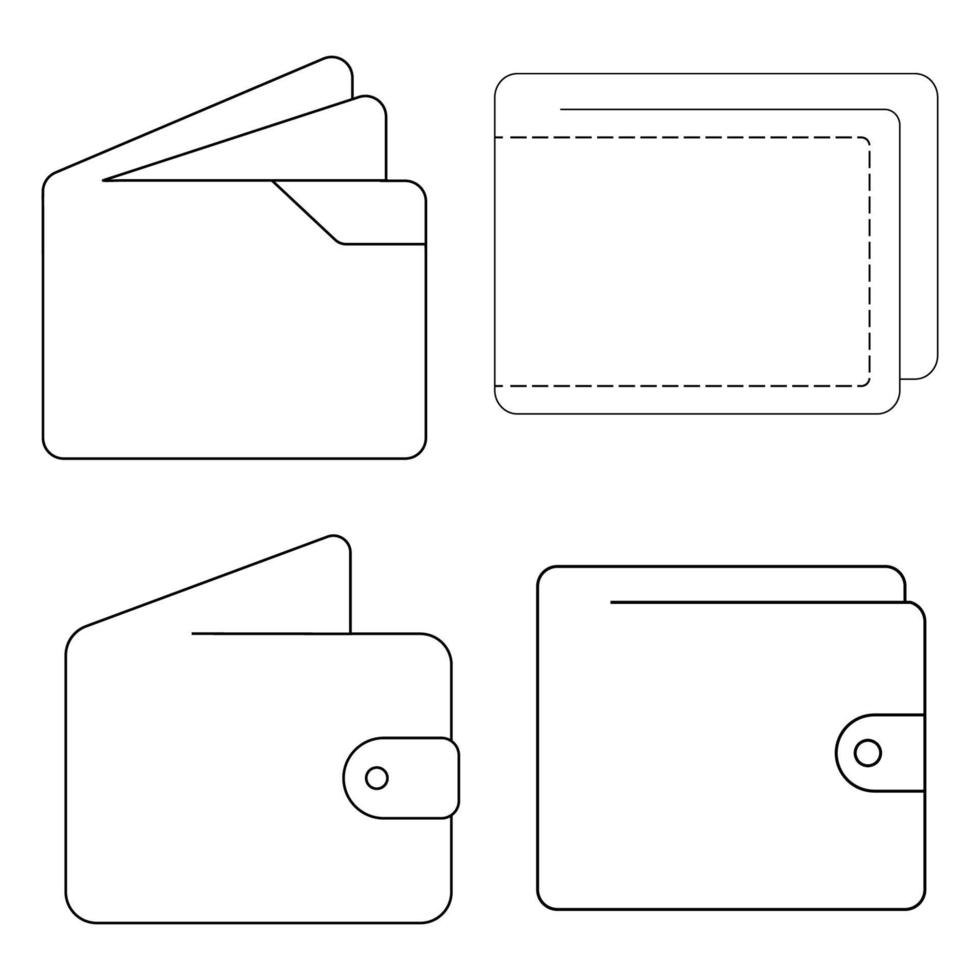 portemonnee icoon vector