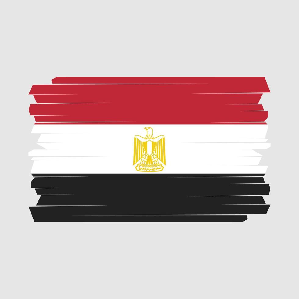 egypte vlag borstel vector