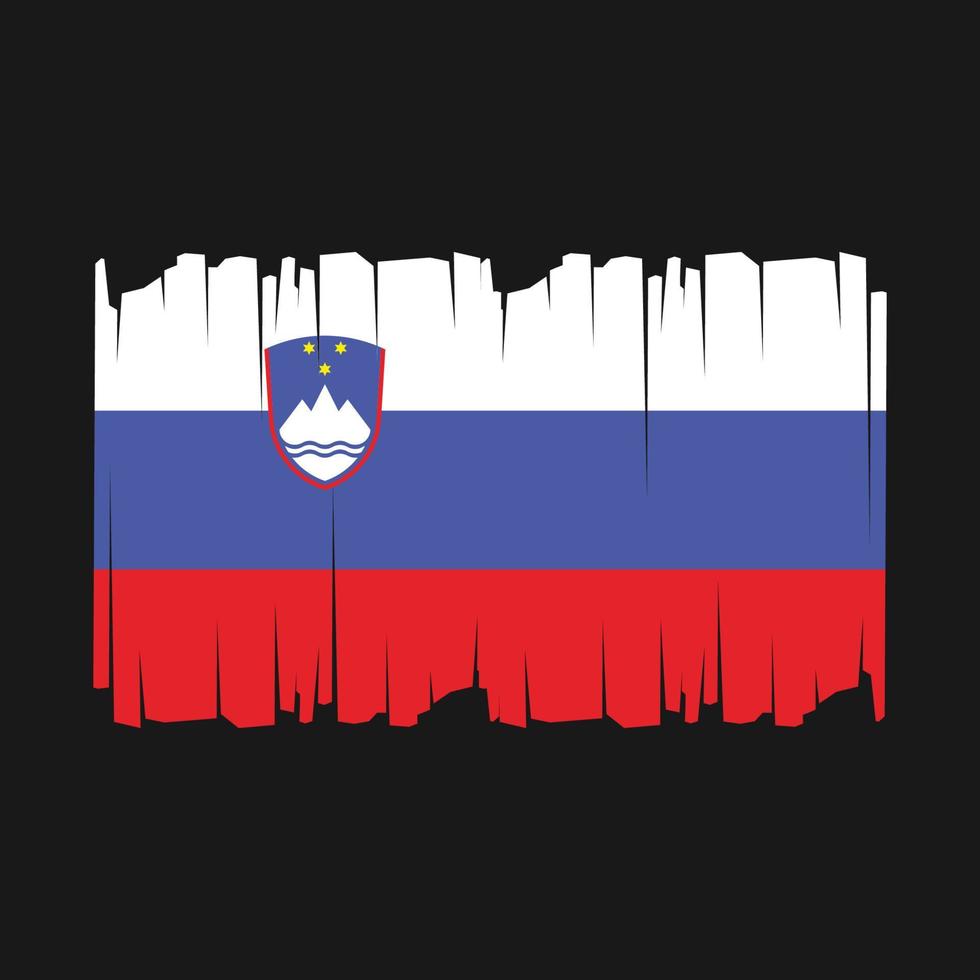 Slovenië vlag vector illustratie