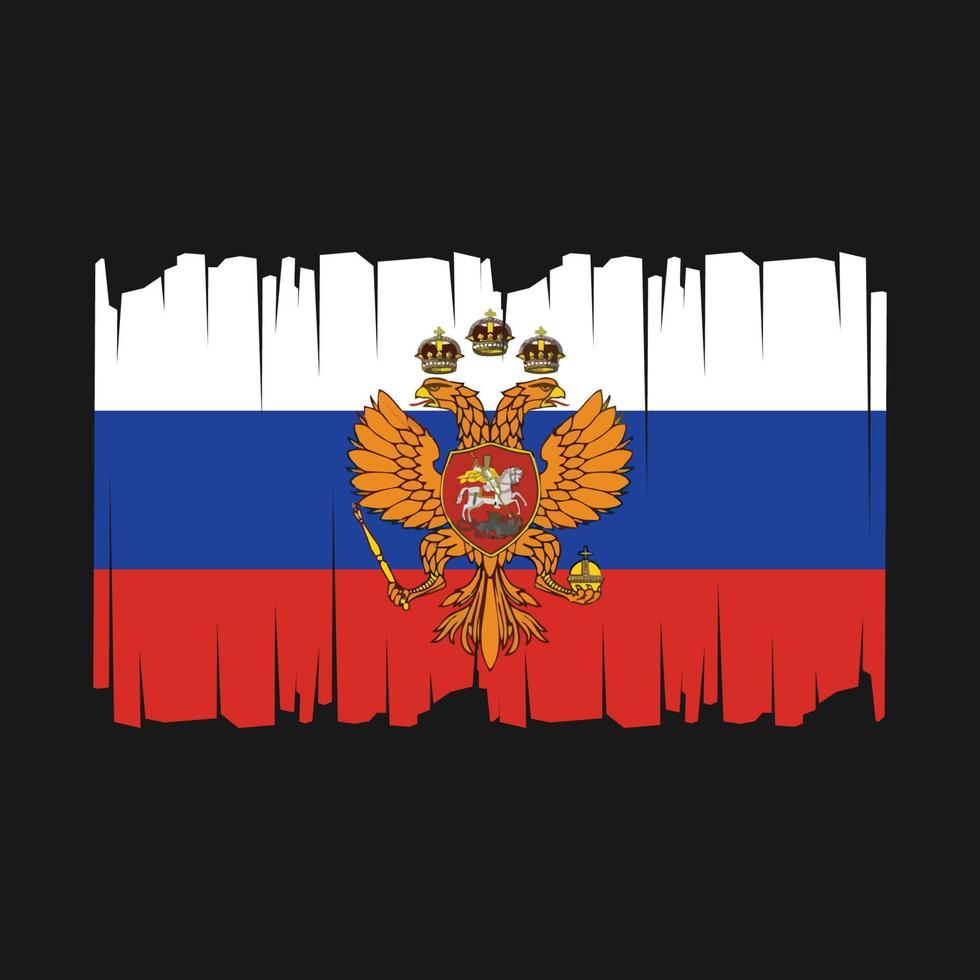 Rusland vlag vector illustratie