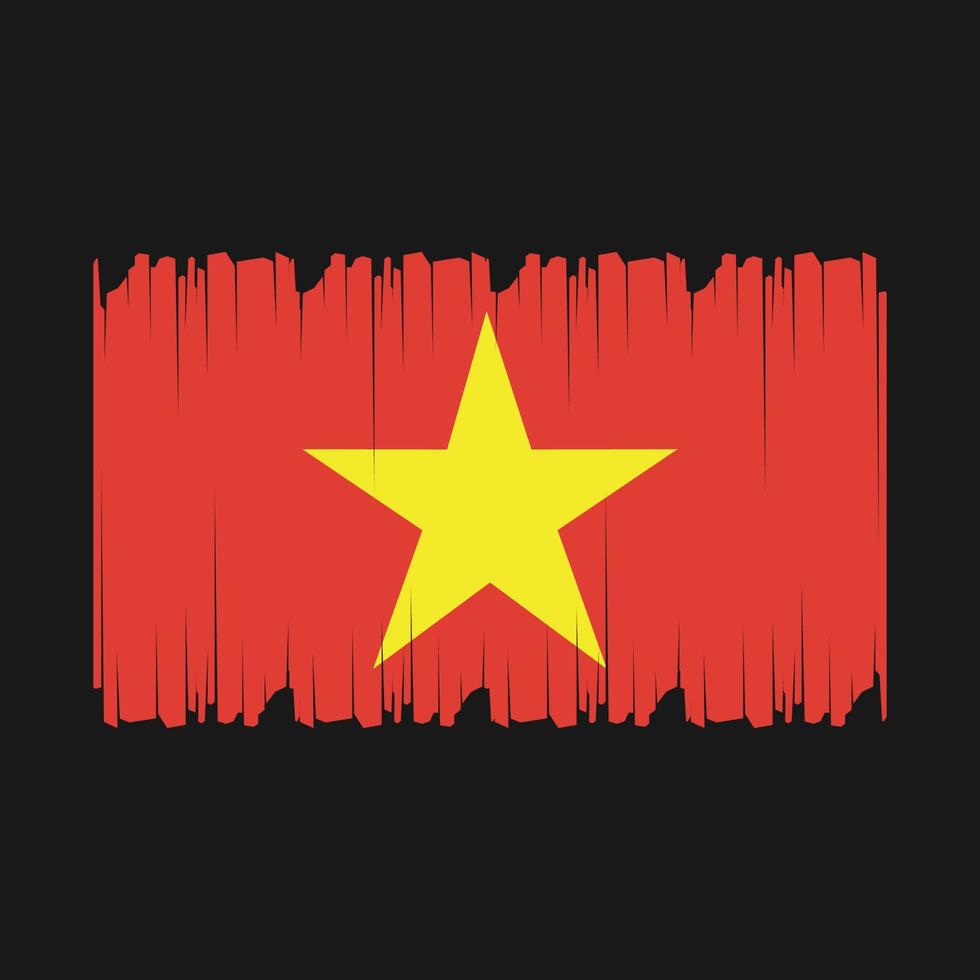 Vietnam vlag vector illustratie