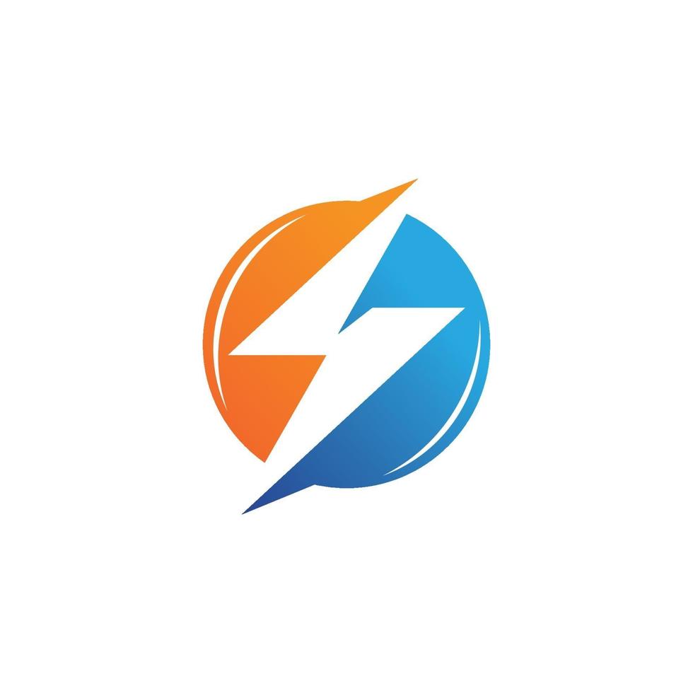 bliksem, flash logo sjabloon vector pictogram