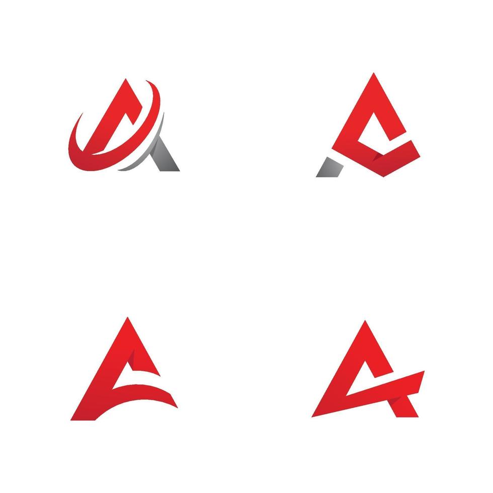 een brief logo sjabloon vector pictogram ontwerp