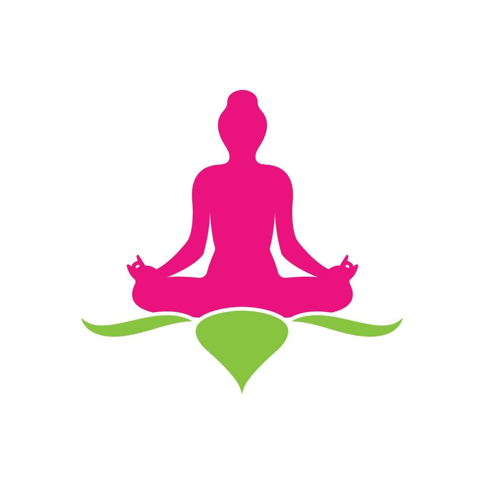 meditatie logo sjabloon vector icoon