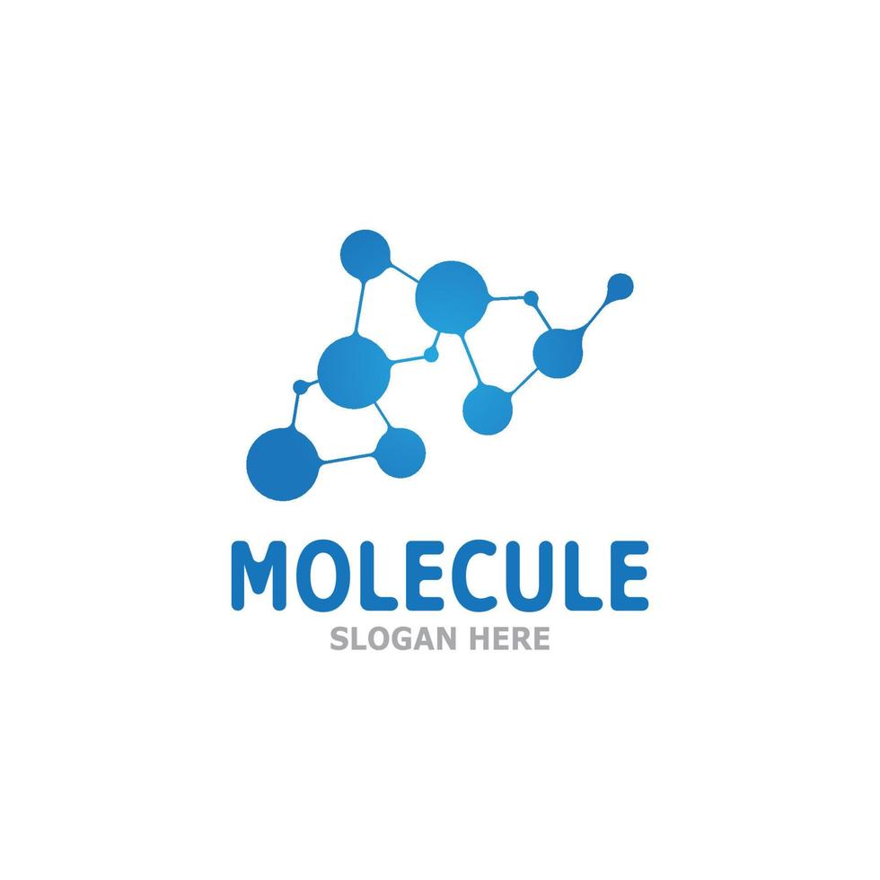 molecuul logo vector sjabloon illustratie