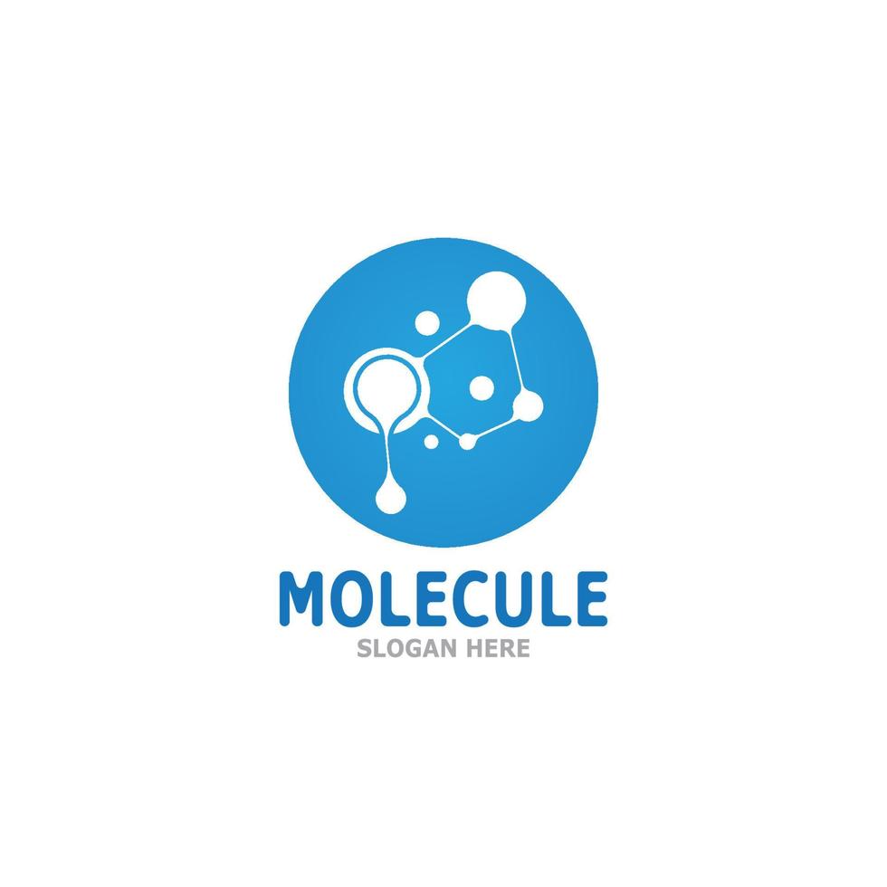 molecuul logo vector sjabloon illustratie