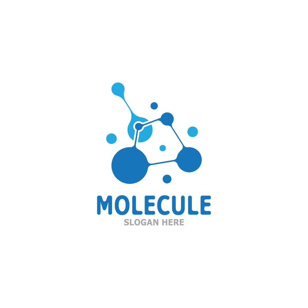 molecuul logo vector sjabloon illustratie