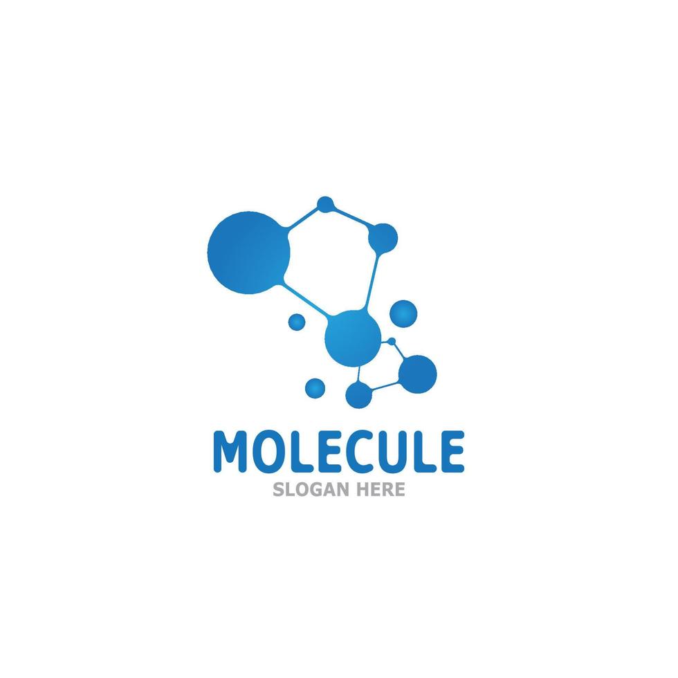 molecuul logo vector sjabloon illustratie