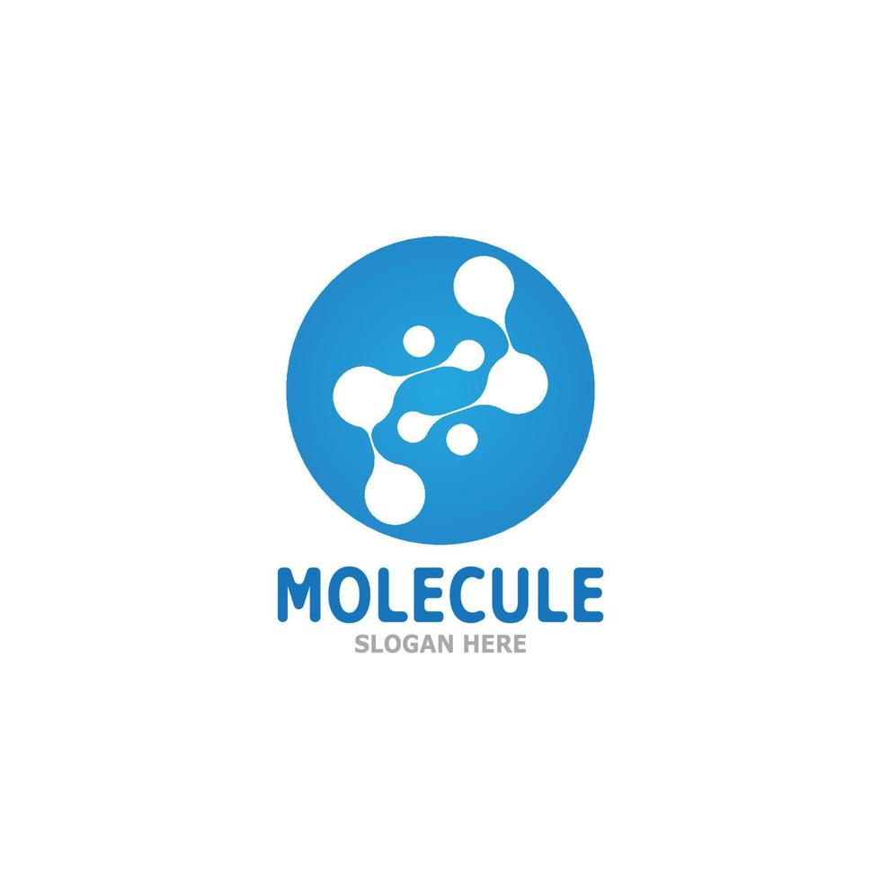 molecuul logo vector sjabloon illustratie