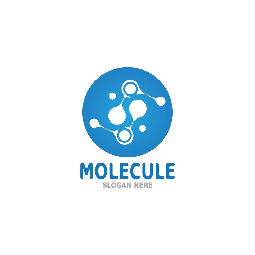 molecuul logo vector sjabloon illustratie