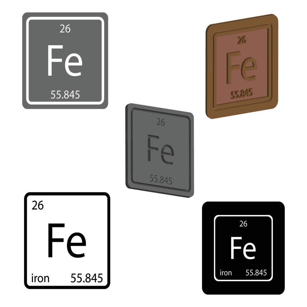 ijzer symbool icoon vector